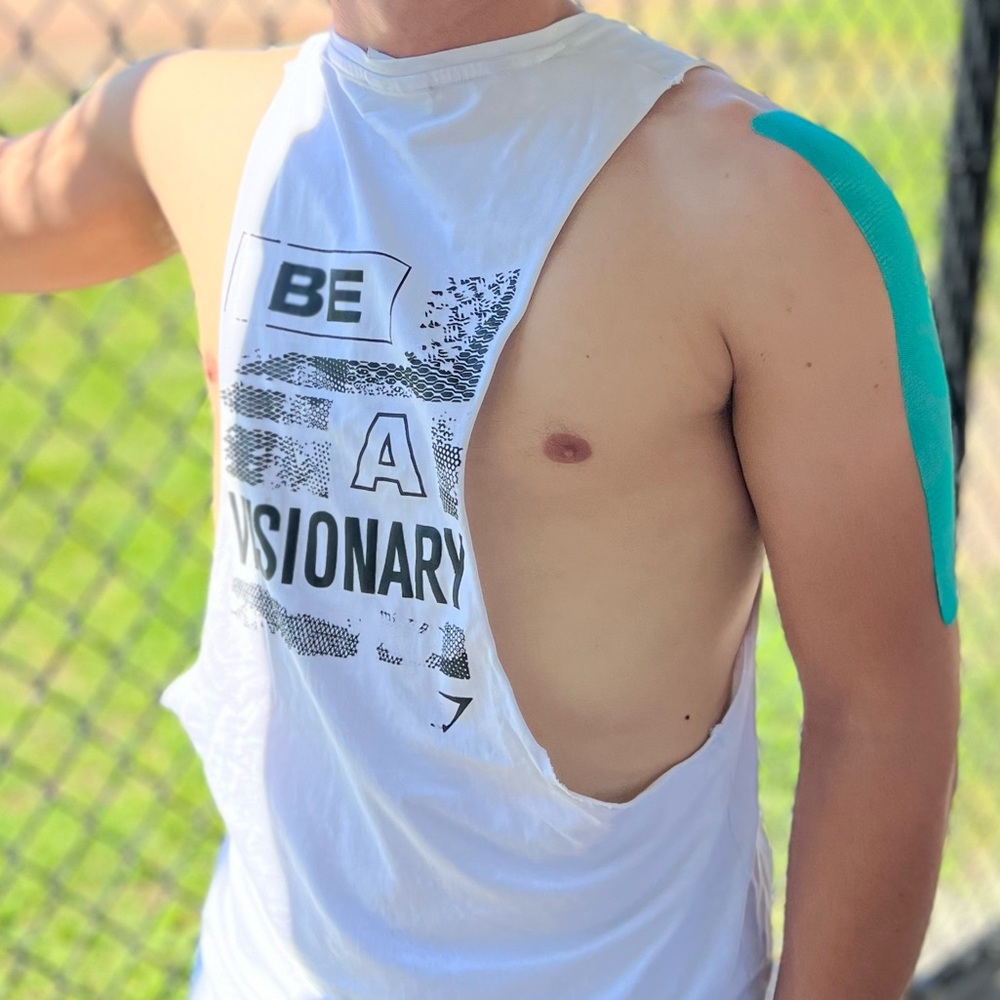 GYMSHARK BE A VISIONARY MEN TANK TOP SHIRT SLEEVELESS WORKOUT MUSCLE BODYBUILDER